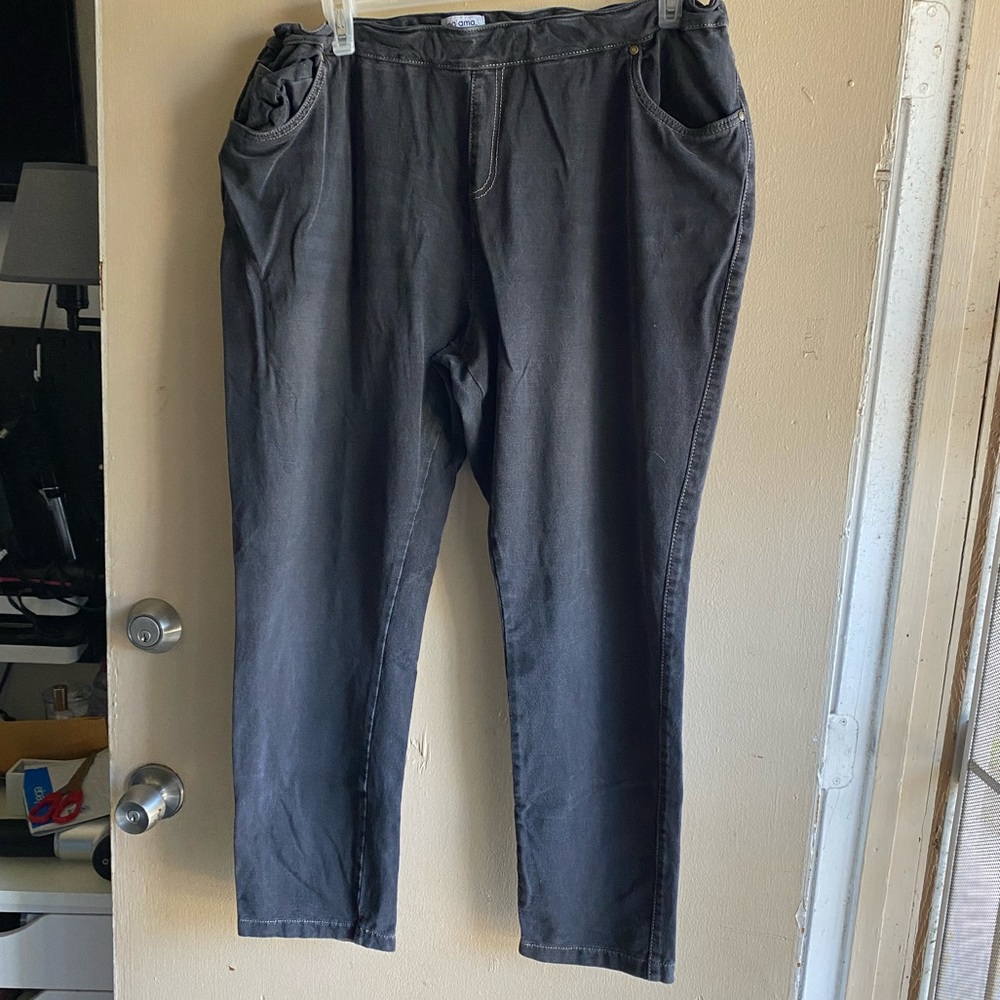“Vintage Black Skinny” PajamaJeans 3X